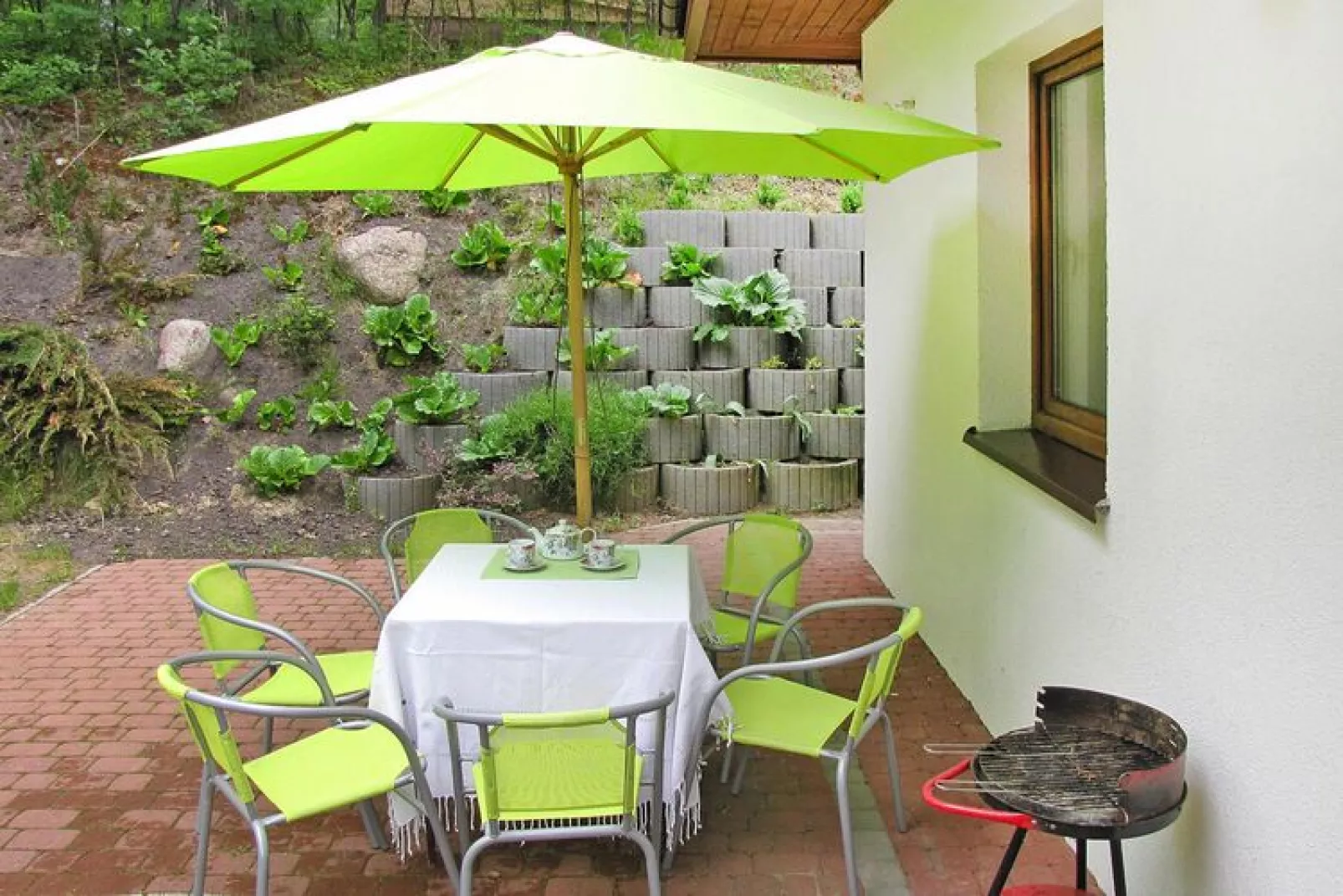 Holiday home Kretowiny FH 5 Pers plus Baby-Gardens summer
