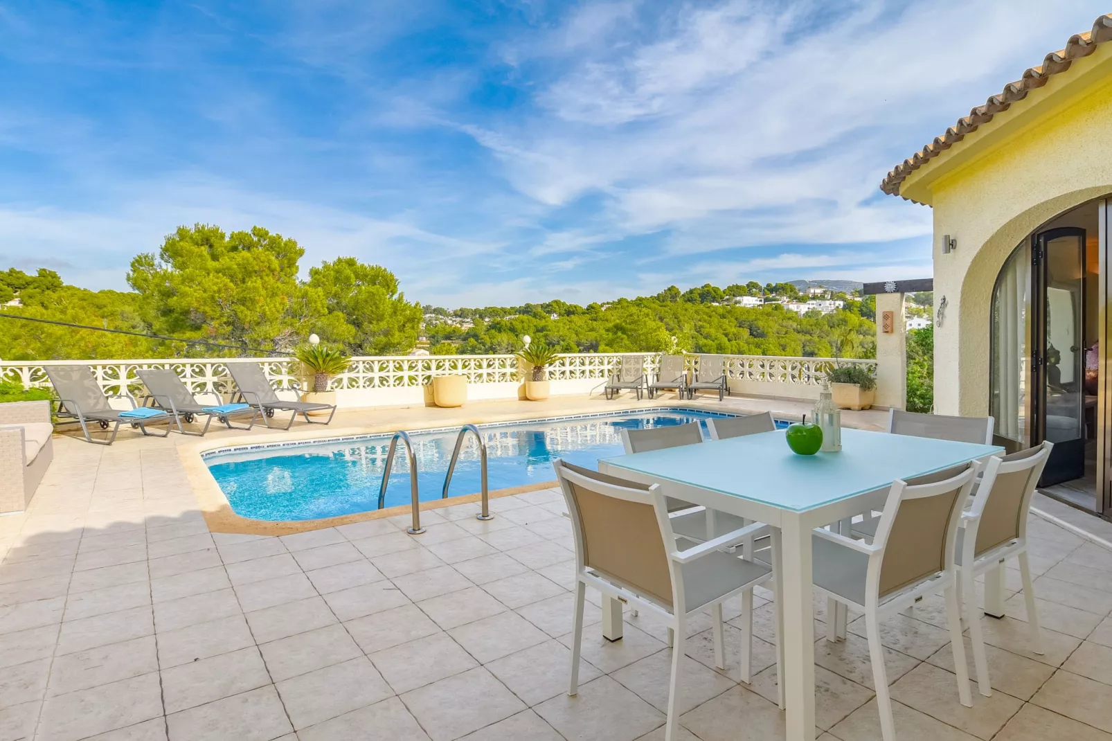 Villa Las Viñas	 - View in summer