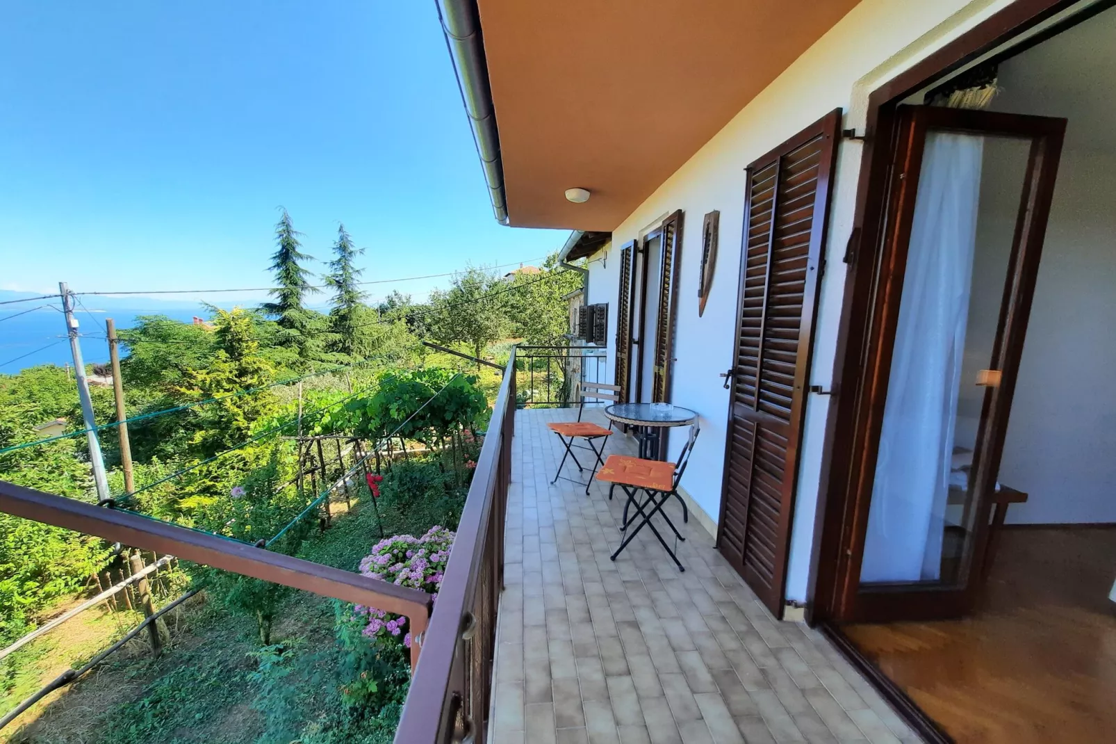 Holiday home Milica - Lovran Dobrec - ca 80 qm für 4 Pers-Terrassenbalkon