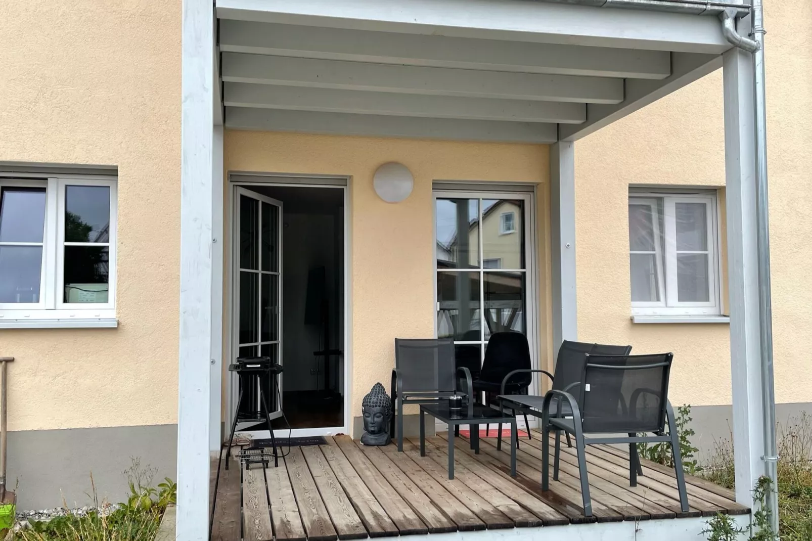 Ferienwohnung Haunsheim - rechts & links-Terrassenbalkon