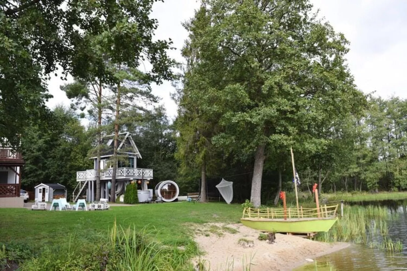 Semi detached house Stare Czaple-Gardens summer