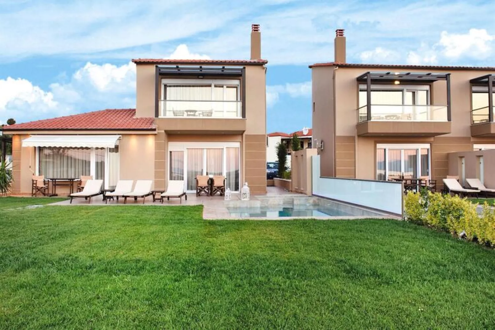 Holiday homes Sunny Villas Resort and SPA Chanioti-SUNNY VILLA 2 BEDROOMS heated pool-Extérieur été