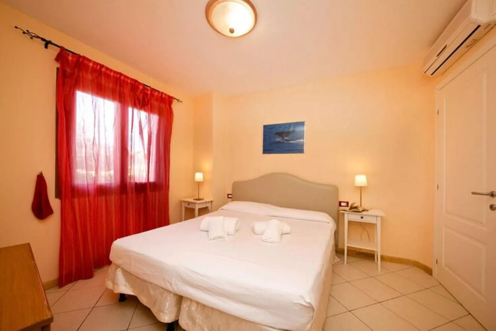 Ferienanlage Villa Giada Imperia - Type Trilocale Lavanda R6 / C6-Schlafzimmer