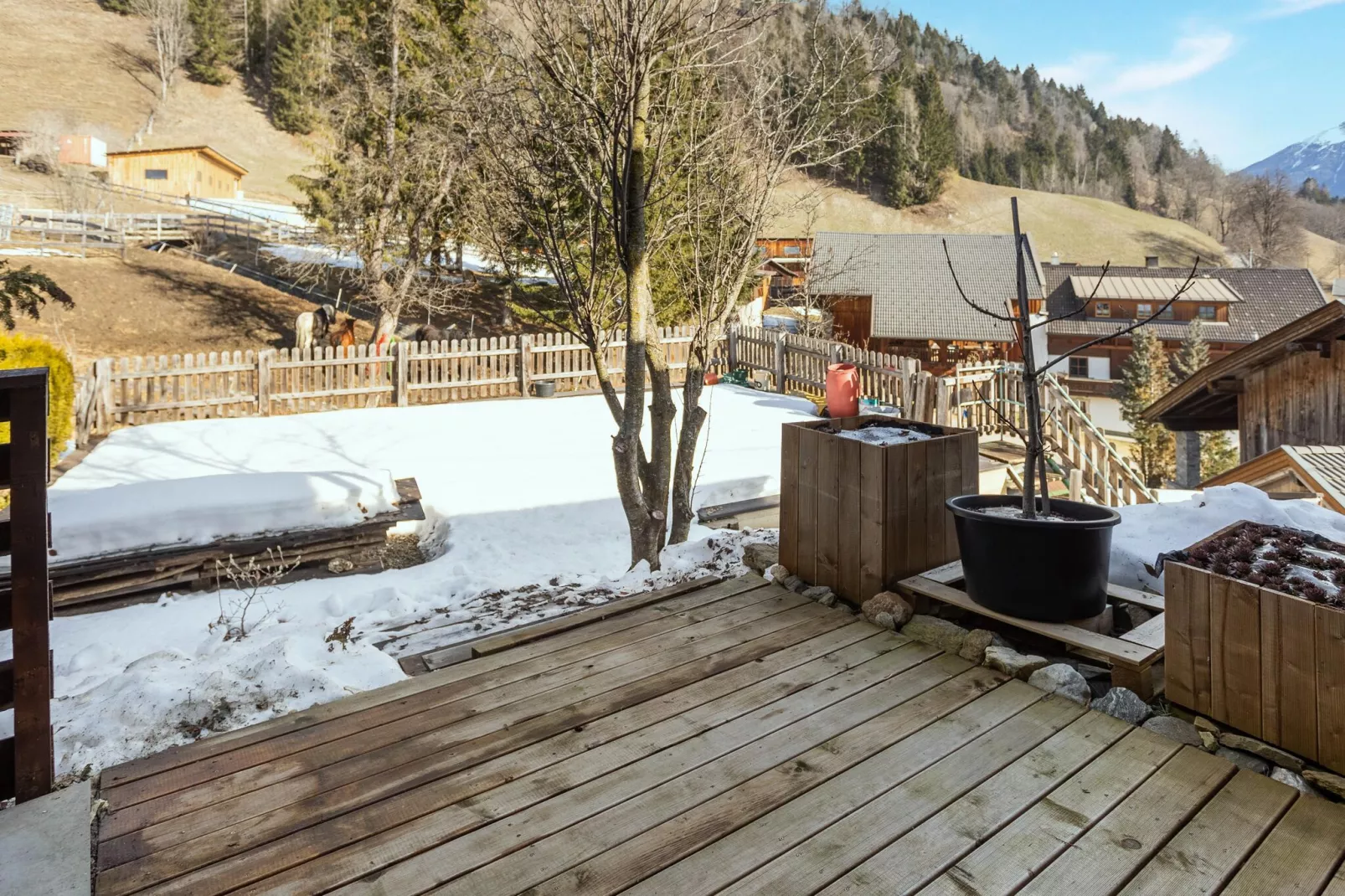 Chalet Jari-Garden winter