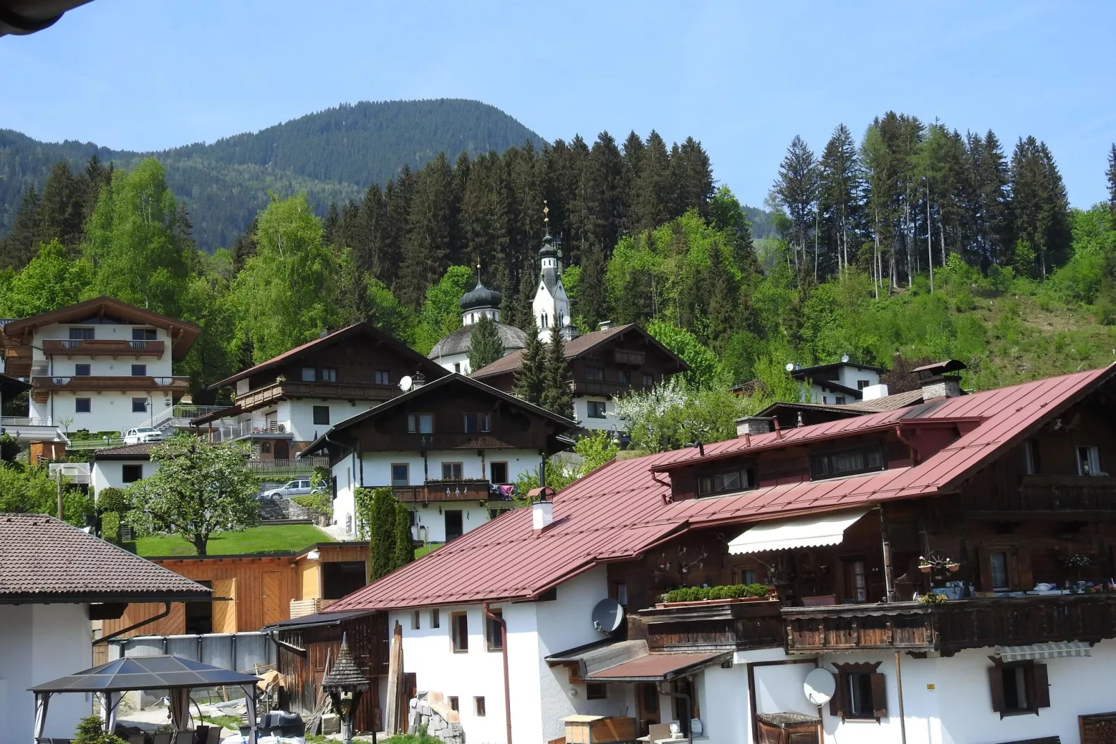 Ferienhaus Marienbergl - 10 Personen-Aussicht Sommer