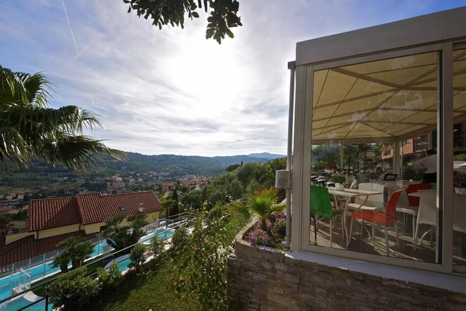 Ferienanlage Villa Giada Imperia - Type Trilocale Plus Rosa TR2 / C6 plus-Exterior summer