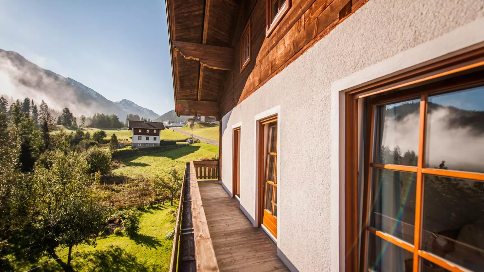 Pistenblick Forstau-Terrace balcony