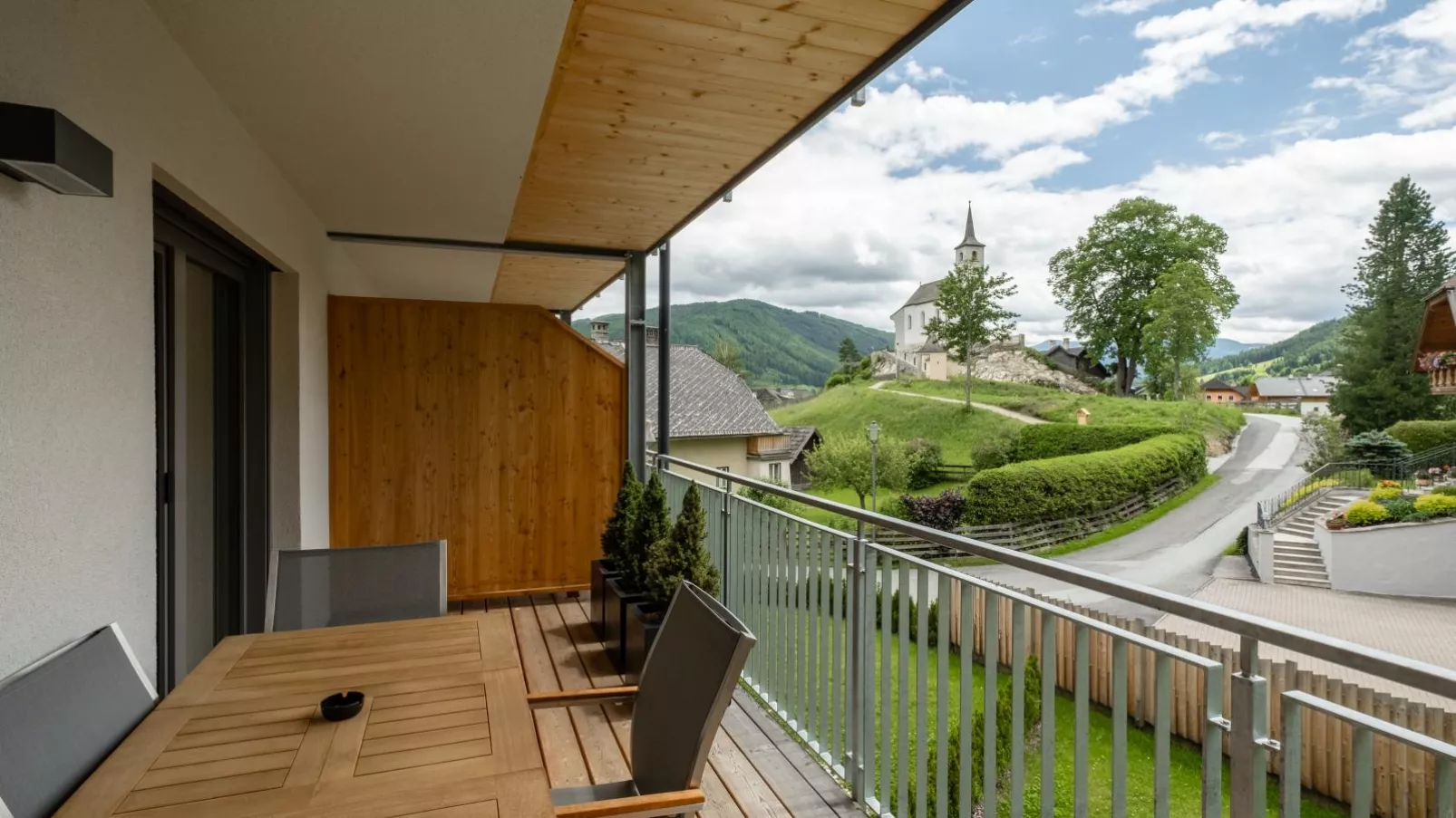 Ski Nature Apartment Lungau Top 8-Terrassenbalkon