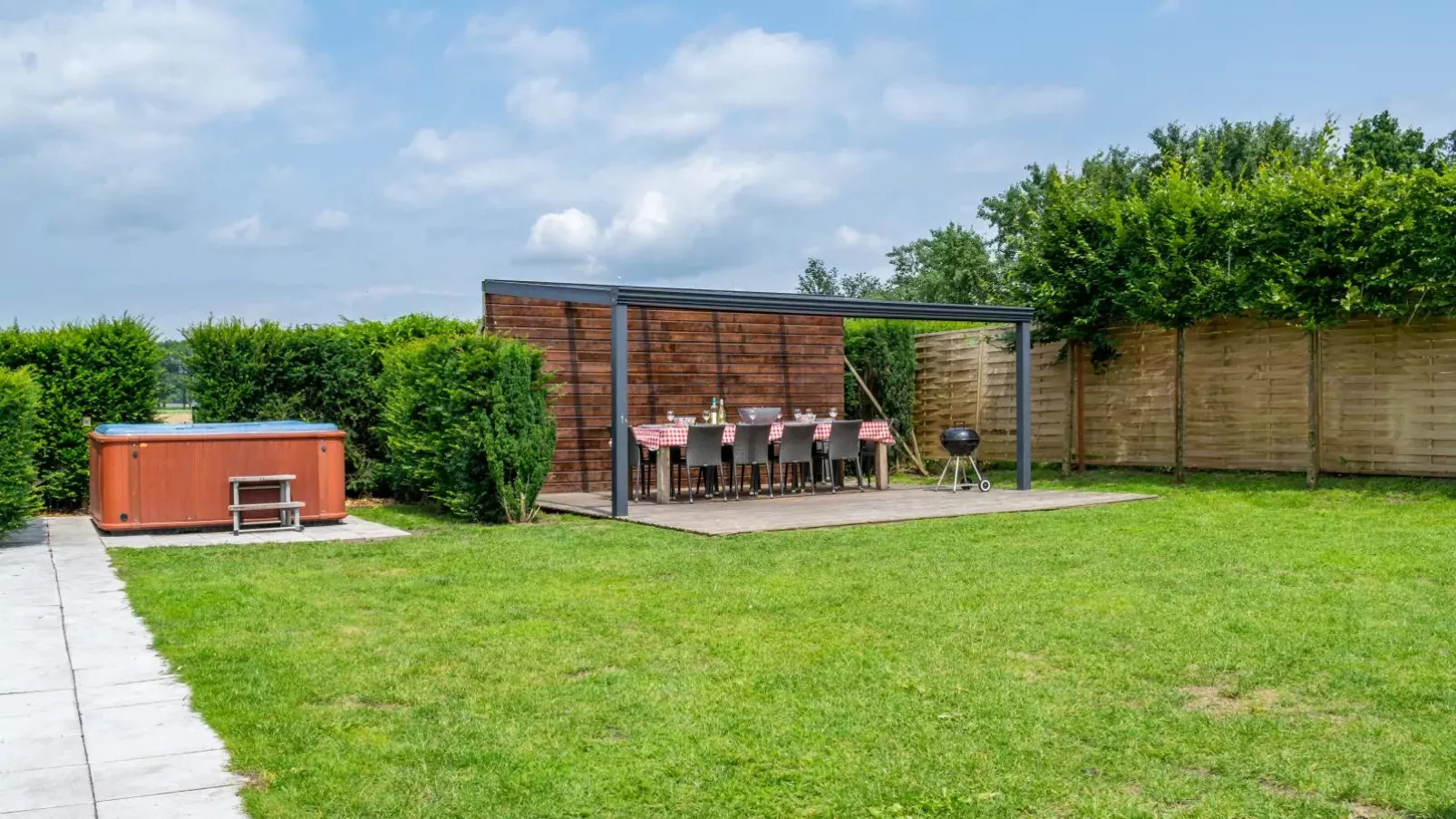 Weidezicht-Garten Sommer