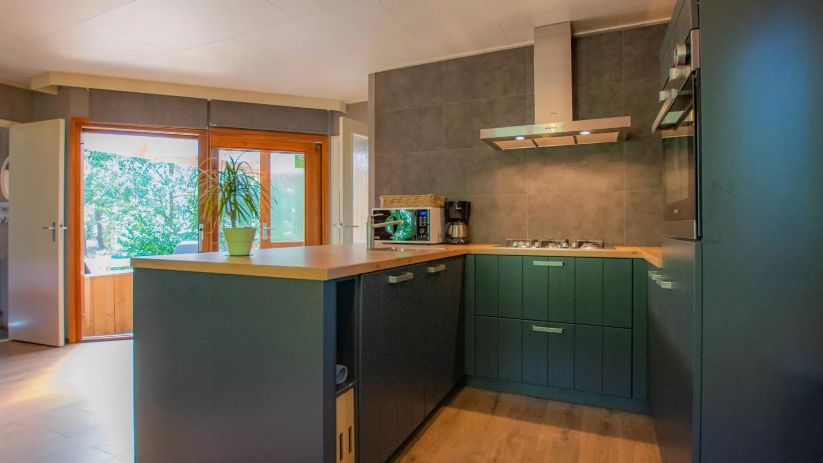 Witte Bungalow-Cuisine