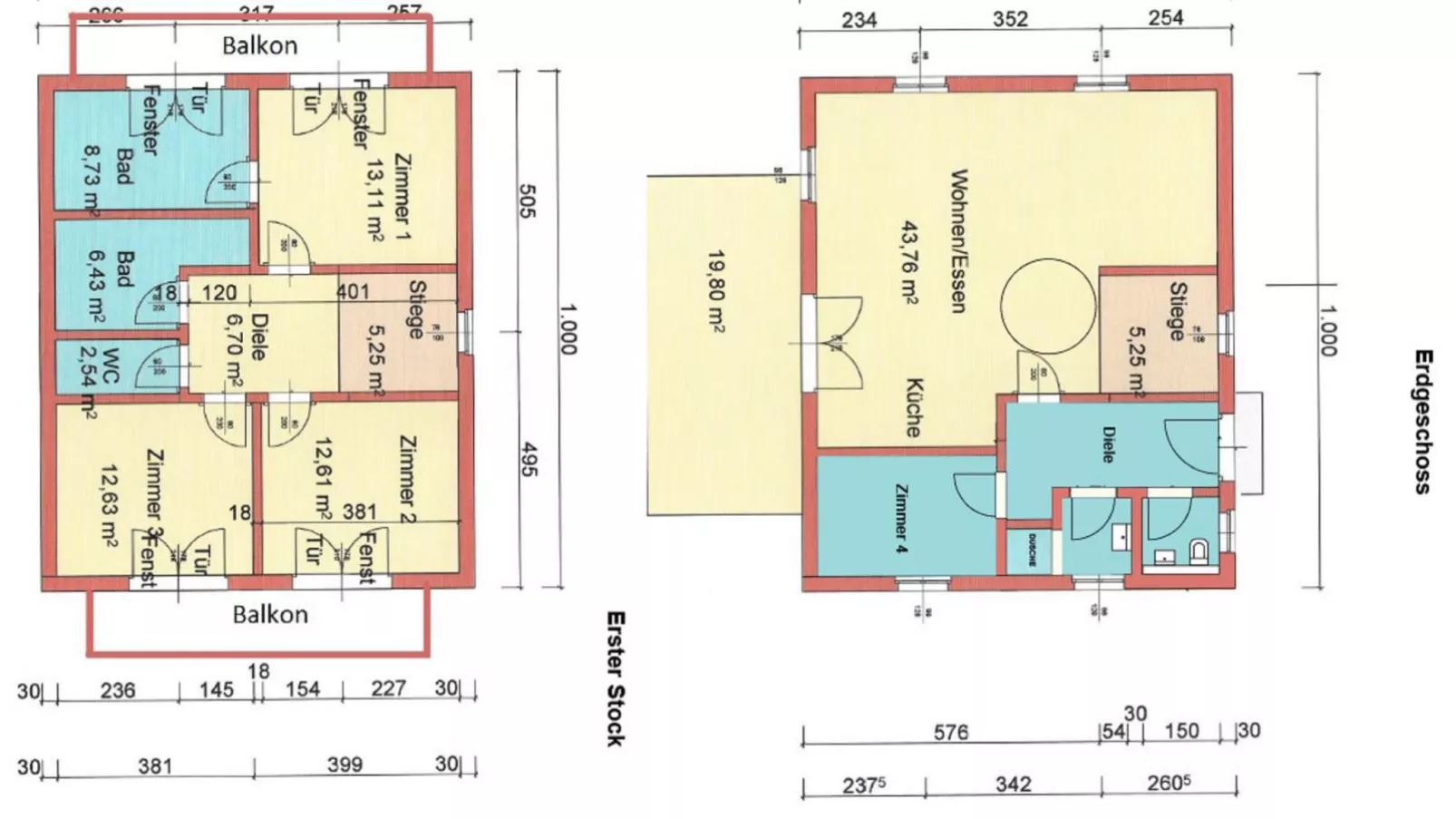 Chalet Bergblick-Plan d'étage