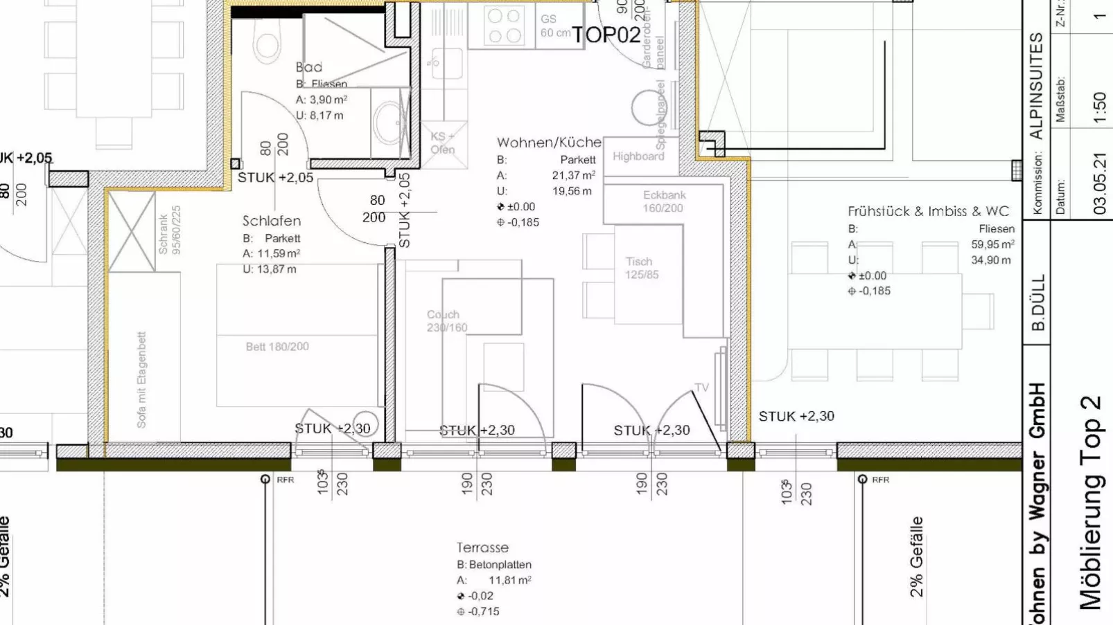 Falken Suites TOP 2-Floor plan