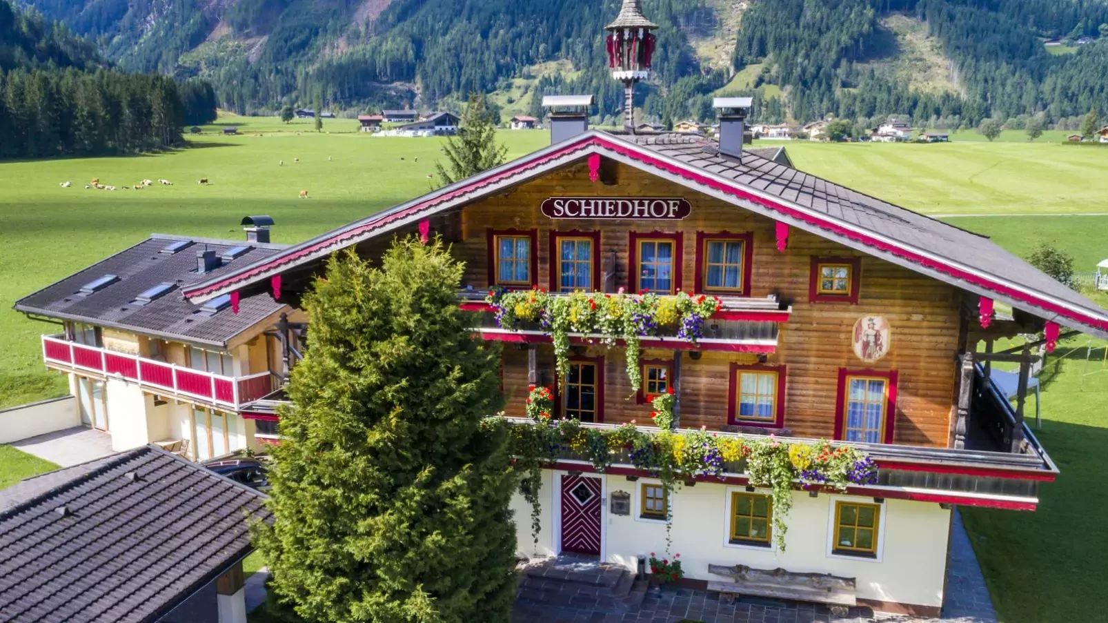 Landhaus Schiedhof-Außenbereich Sommer