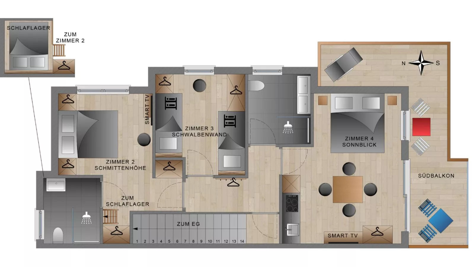 BergbiberHAUS XL-Floor plan