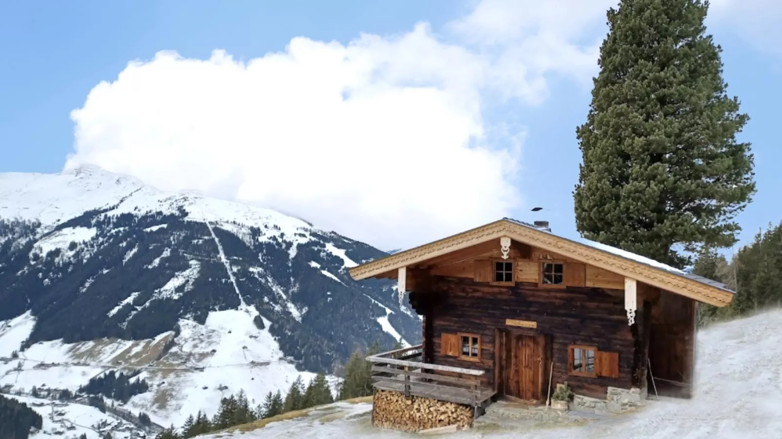 EAGGA-Niederleger Alm-Außenbereich Winter