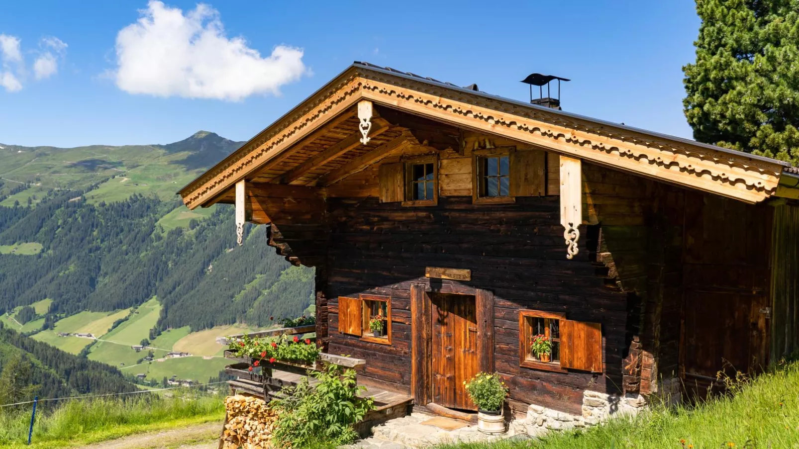 EAGGA-Niederleger Alm-Empfangshalle