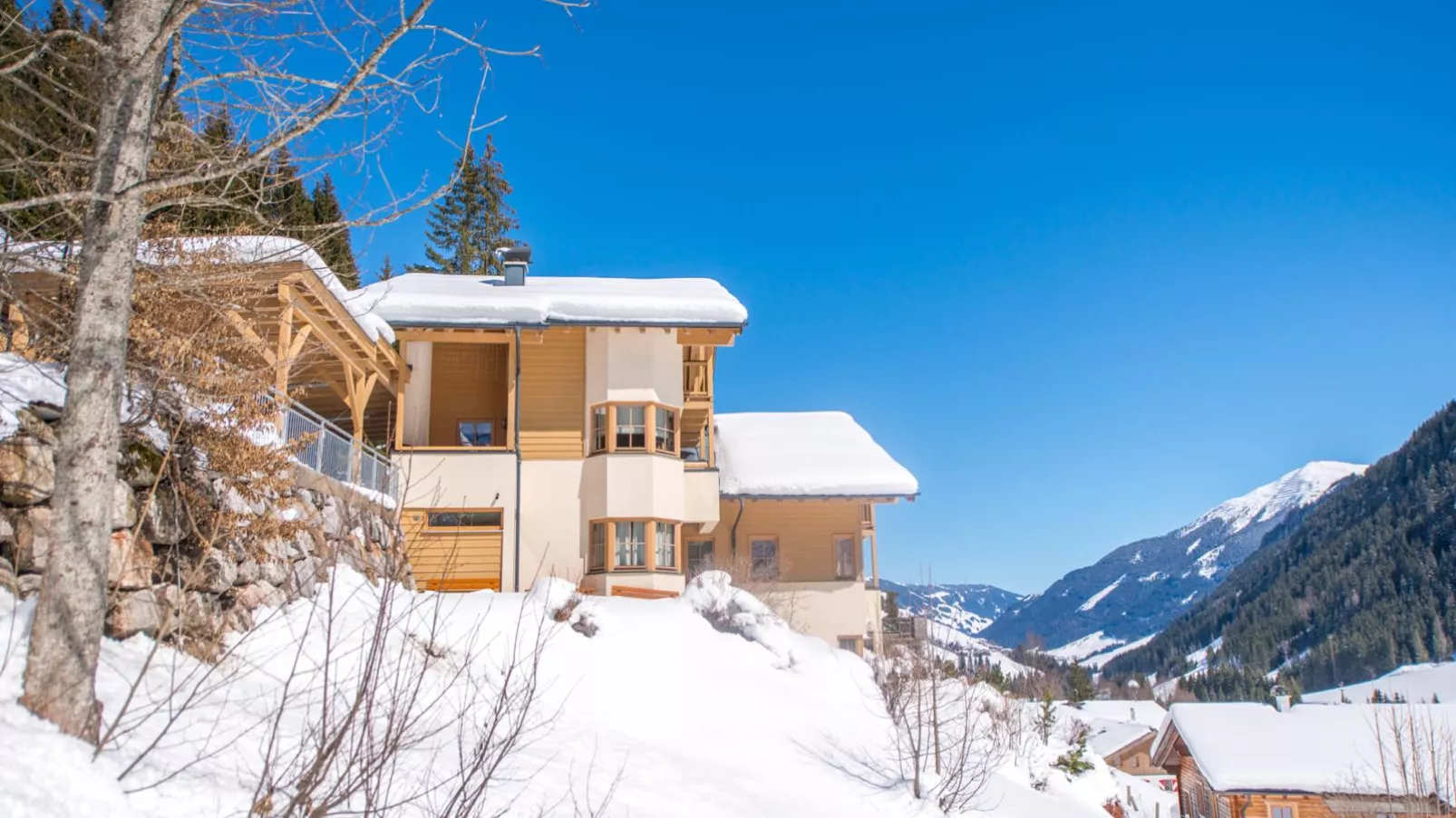 Chalet Sanna Hinterlengau-Exterior winter