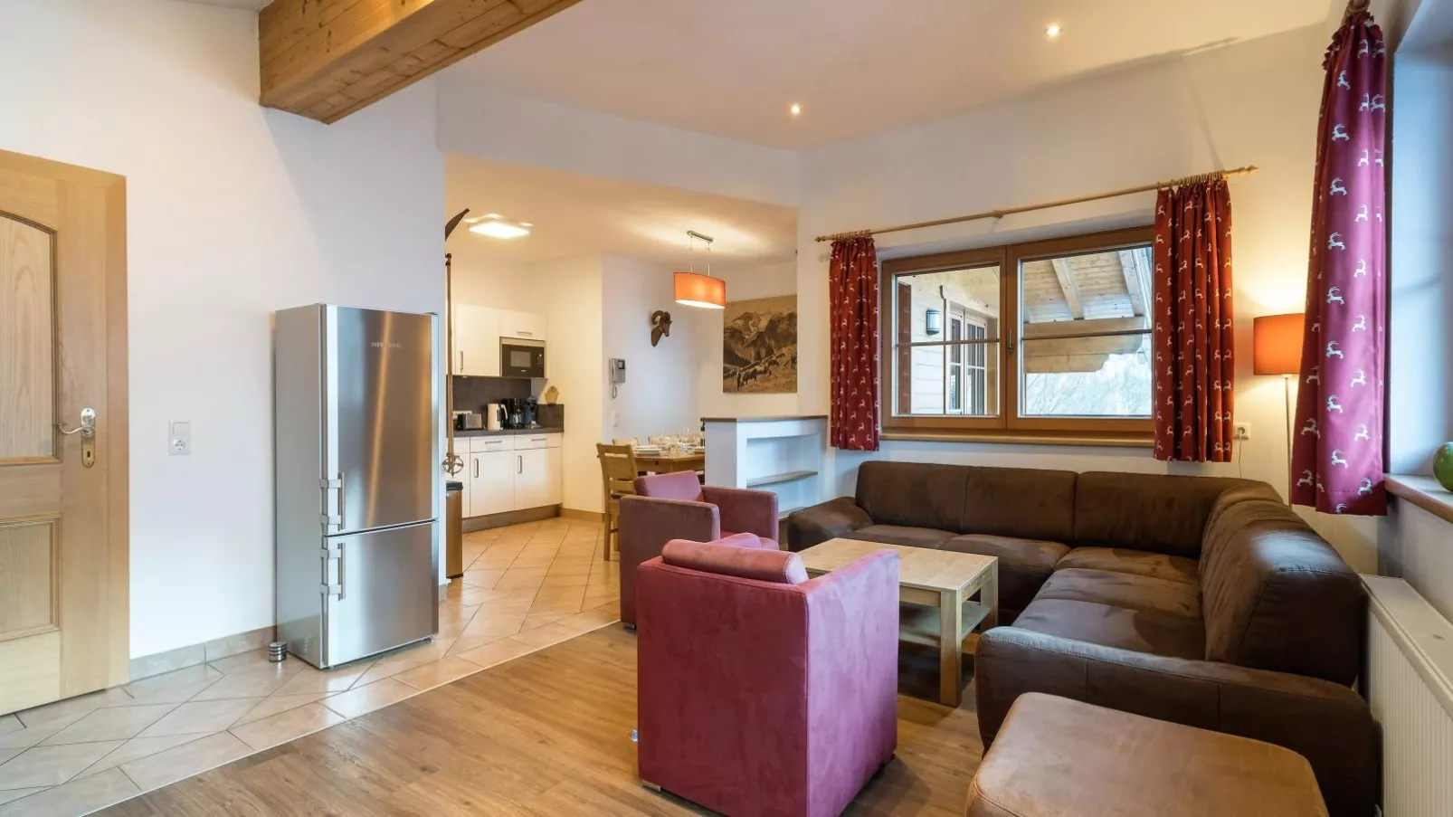 Alpensteinbock Saalbach-Living room