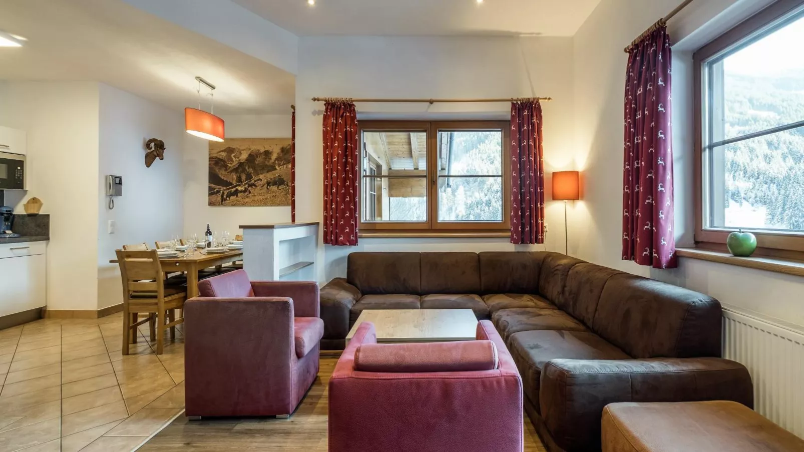 Alpensteinbock Saalbach-Living room