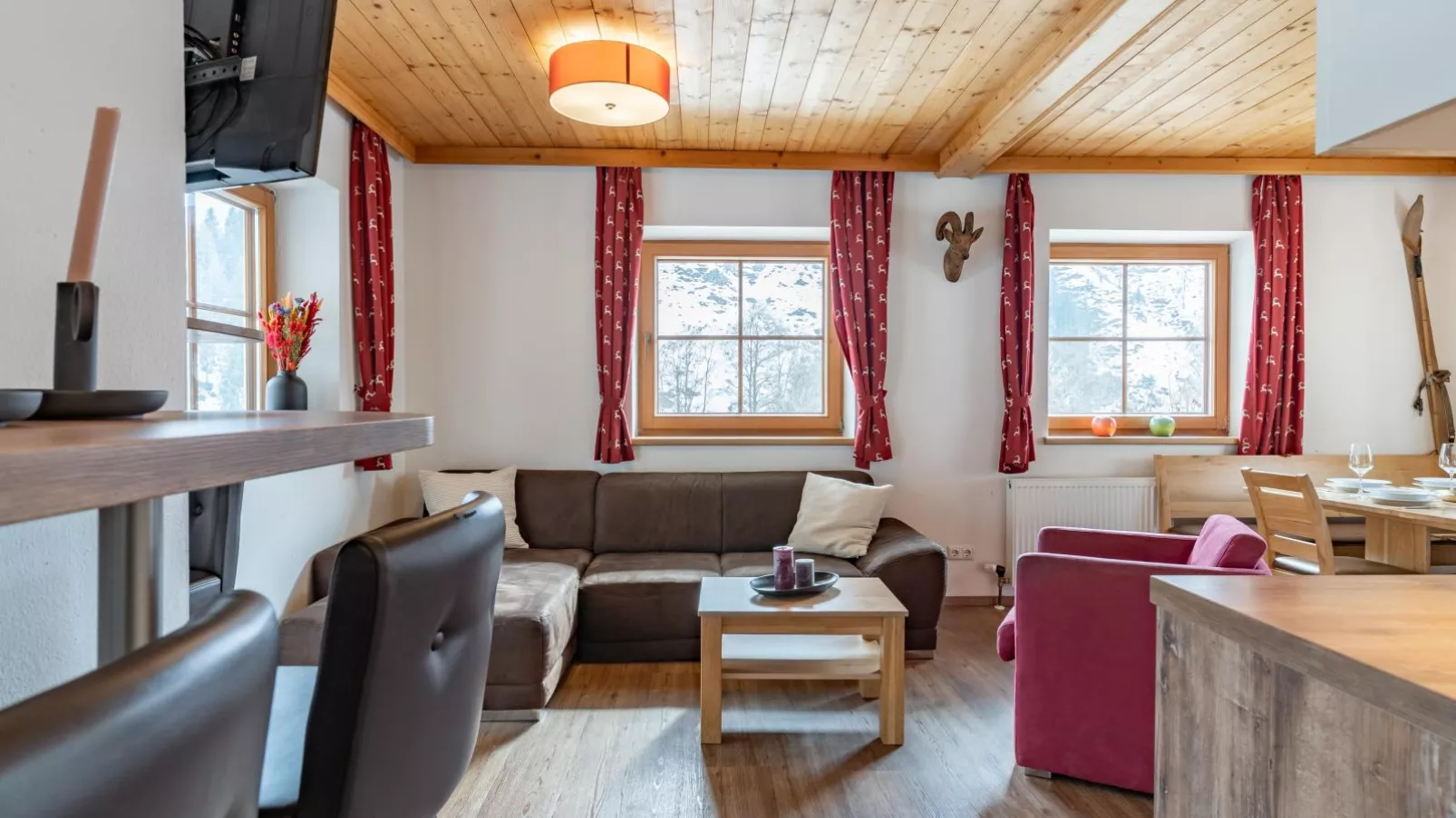 Alpensteinbock Saalbach-Living room