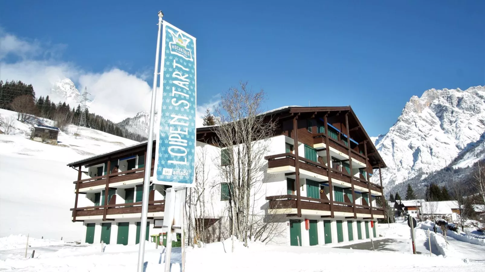 Family Apartment-Außenbereich Winter