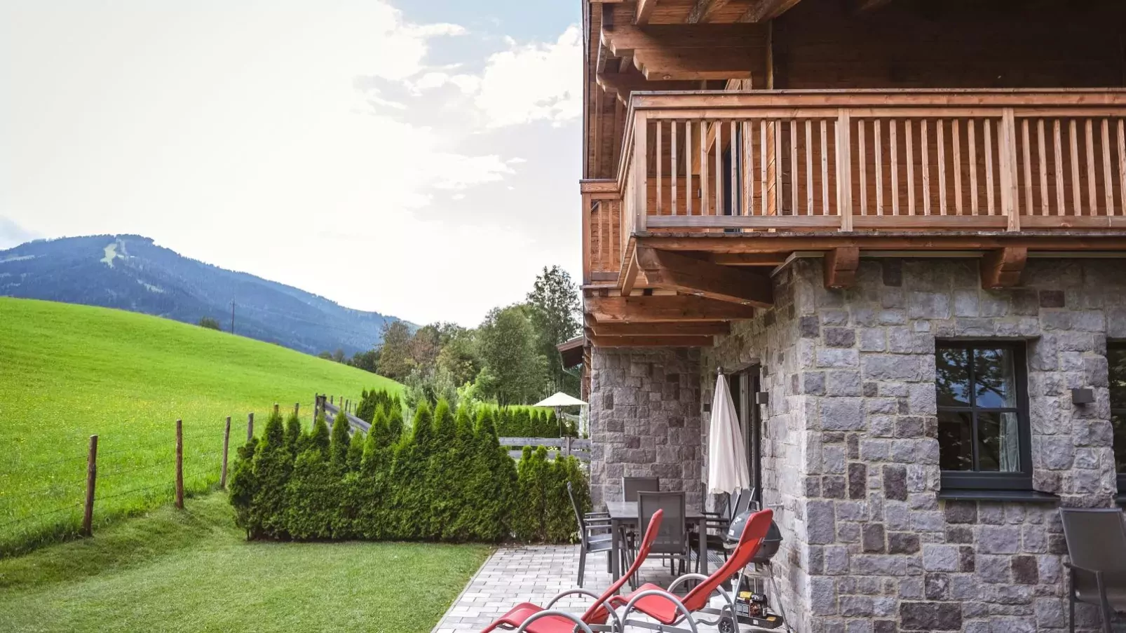 Chalet Anna XL Leogang-Terrassenbalkon