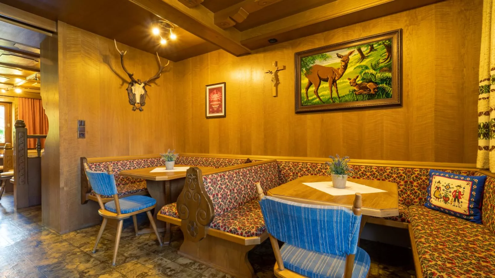 Tiroler Gästehaus-Wohnzimmer