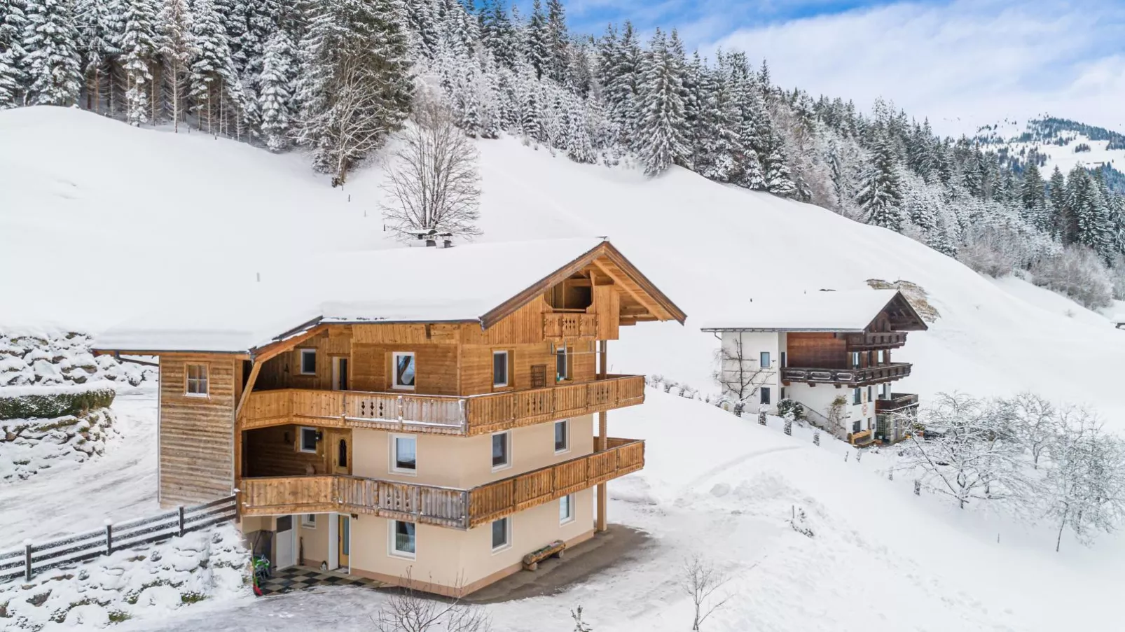 Ferienhaus Nössig-Exterior winter