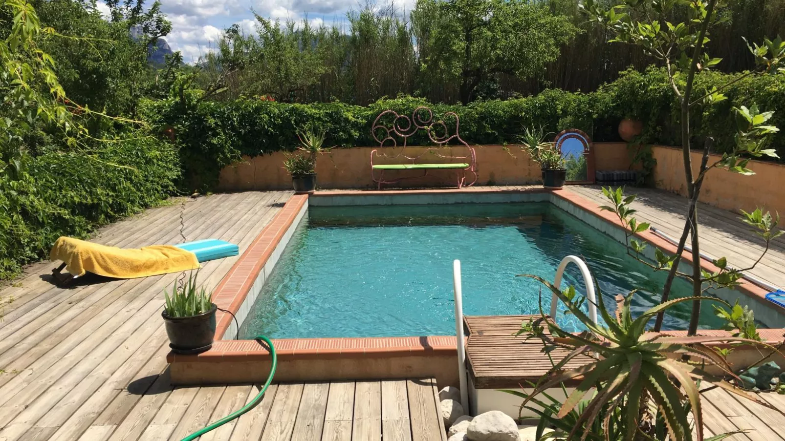 La petite maison de la ferme rose-Piscine
