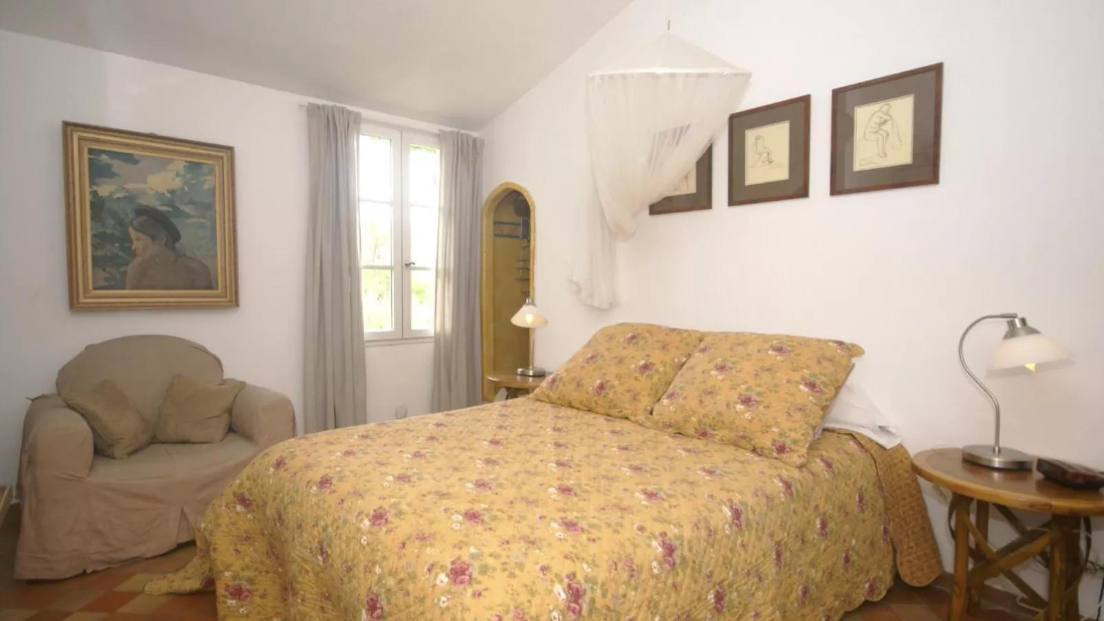La petite maison de la ferme rose-Chambre