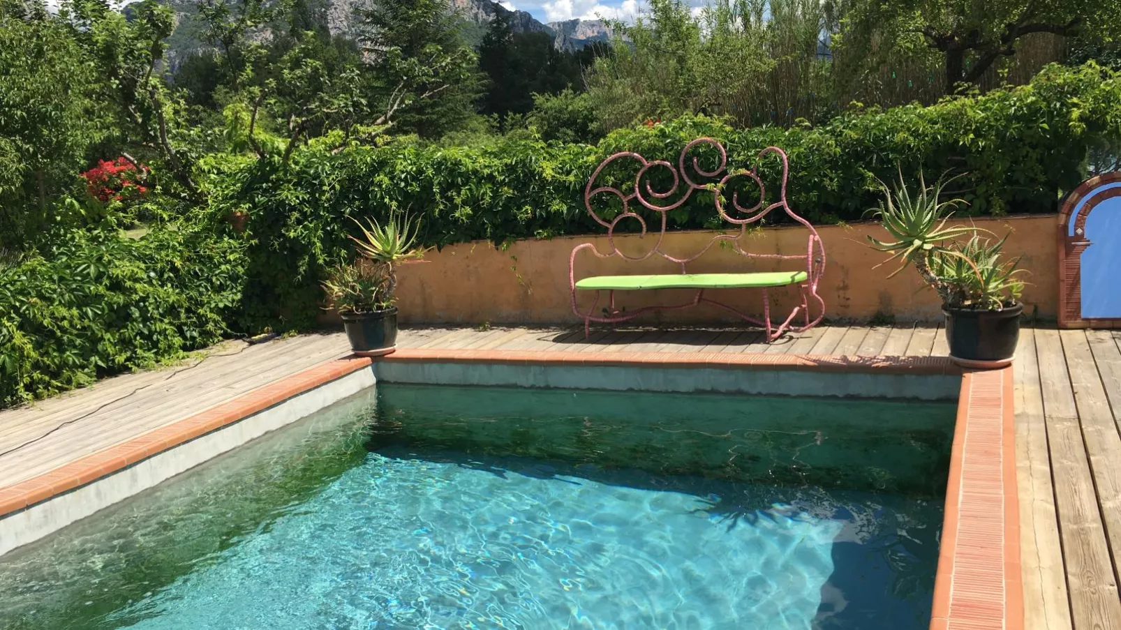 La petite maison de la ferme rose-Piscine