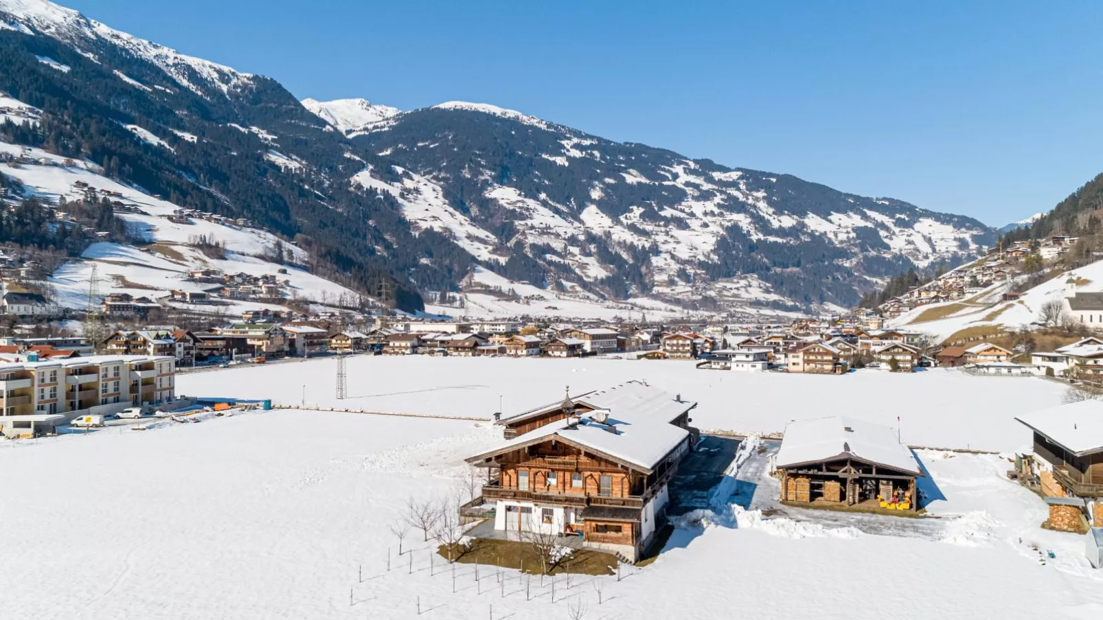 Blick zum Mayrhofen-Extérieur hiver