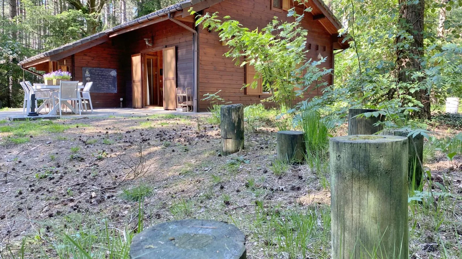 Boshuisje-Außenbereich Sommer