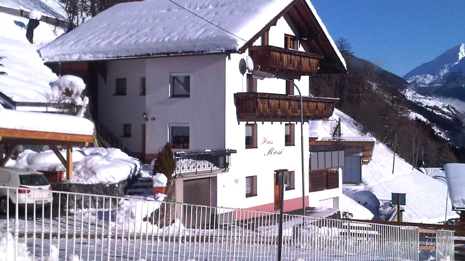 Apartment Rosi-Außenbereich Winter