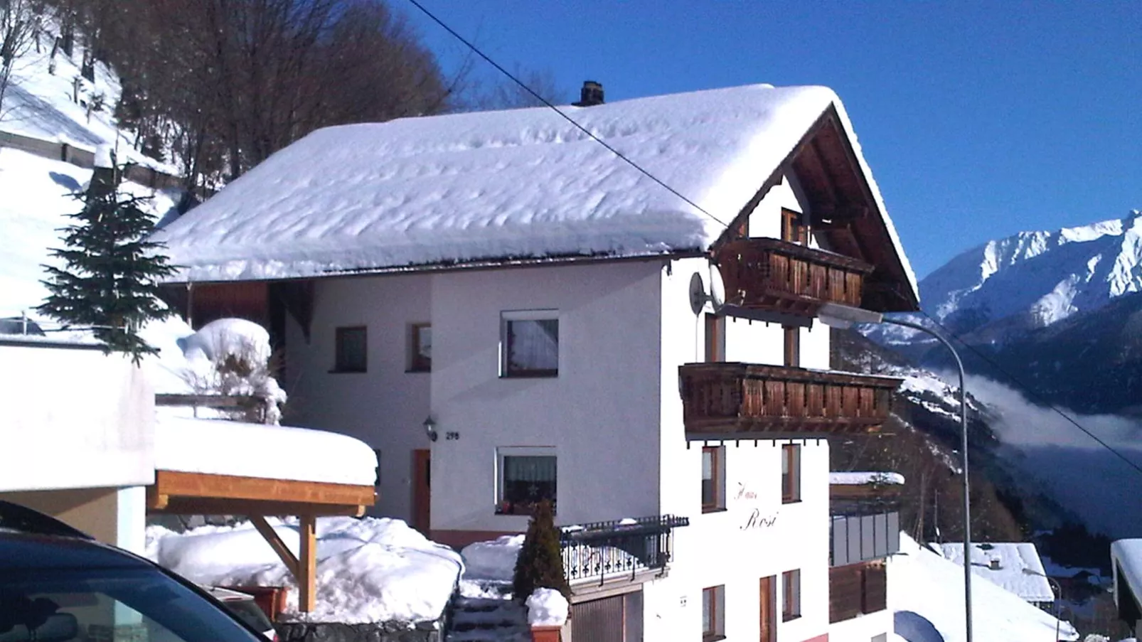 Apartment Rosi-Außenbereich Winter