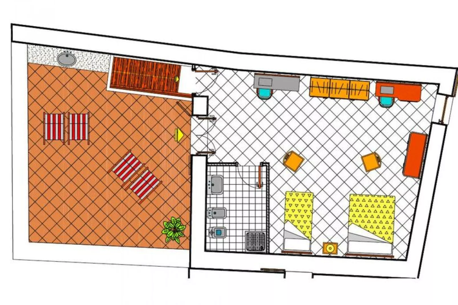 Apartments, Lipari-Bagnamare - Lipari-Floor plan