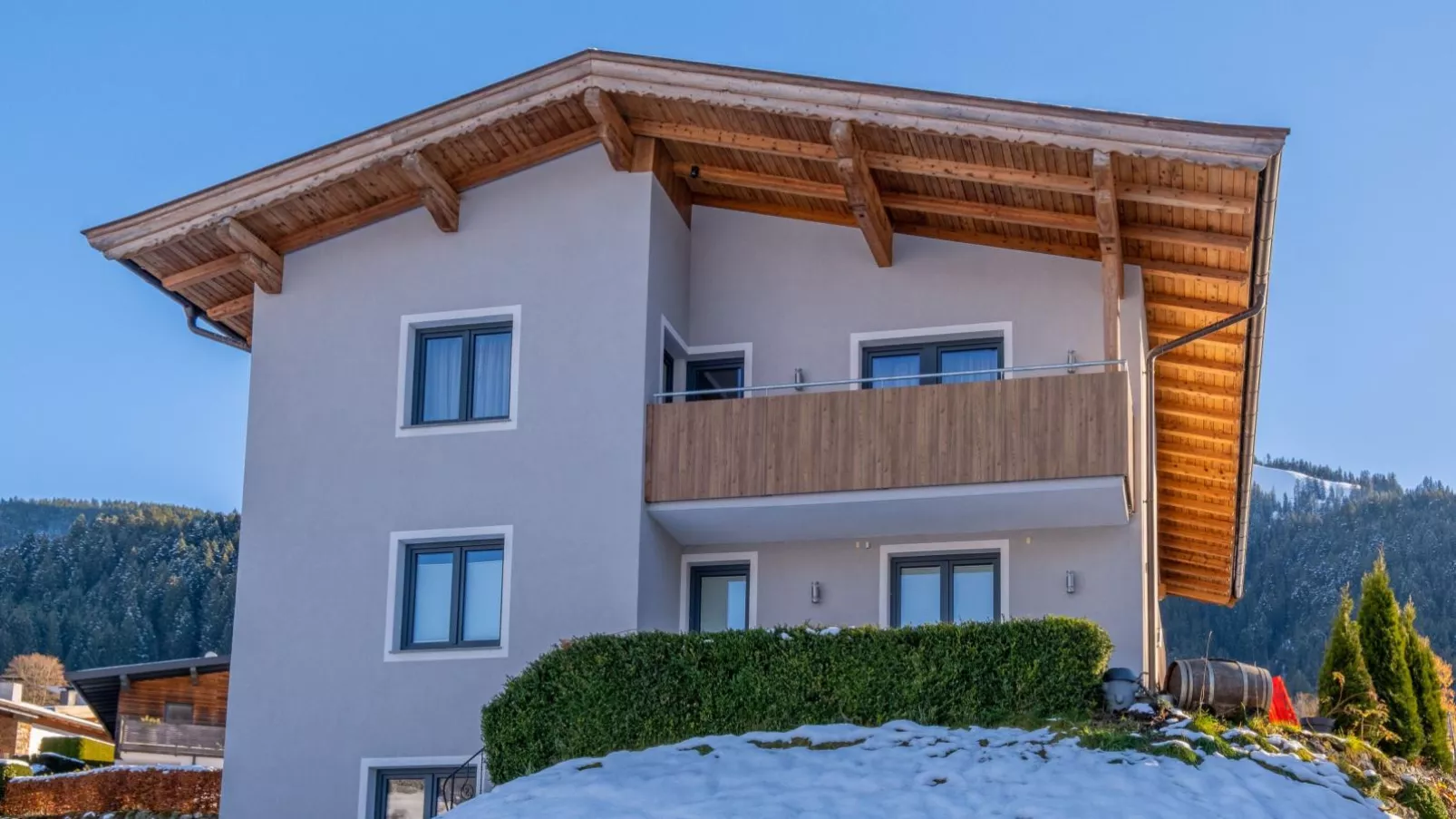 Ferienwohnung Krimbacher-Exterior winter