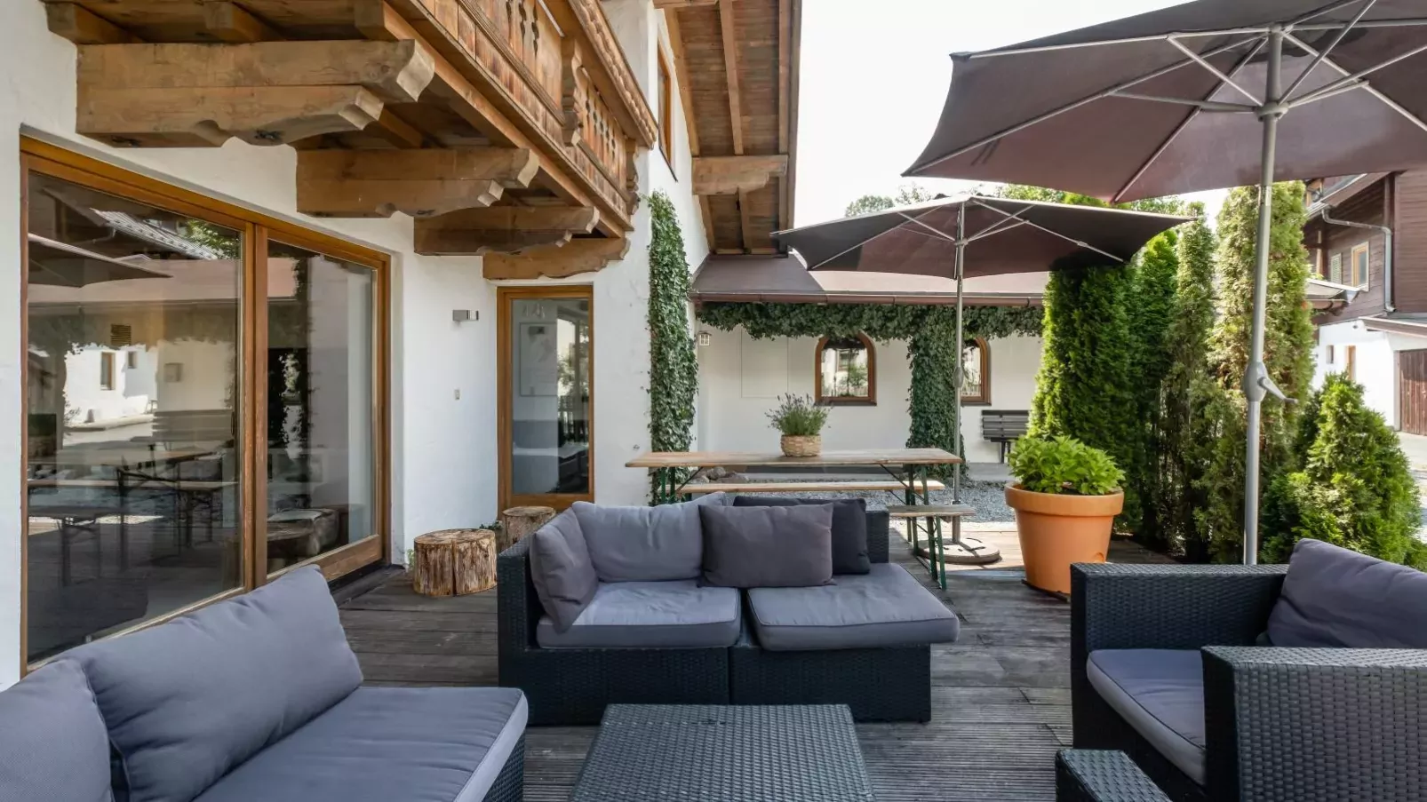 Kirchberg am Bach-Terrassenbalkon