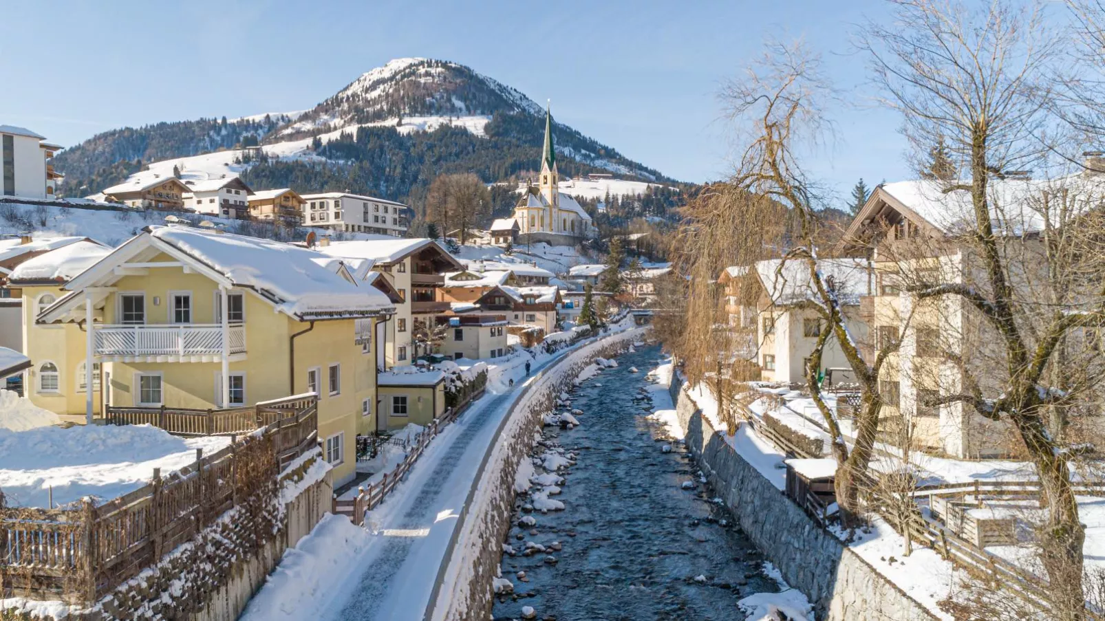Kirchberg am Bach-Gebiet Winter 1 km