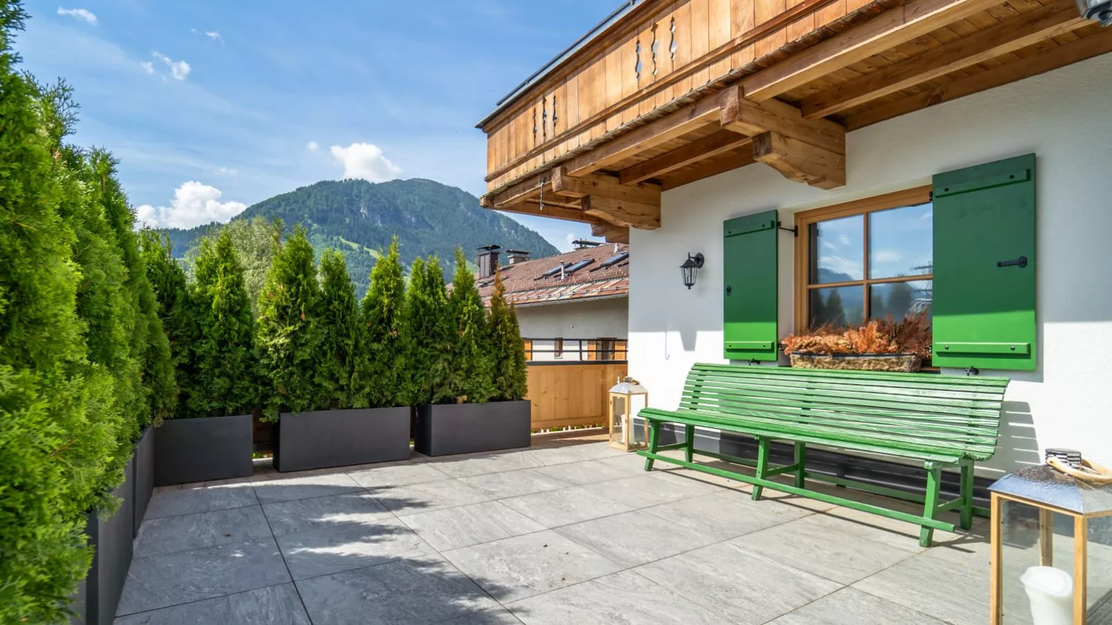 Fernblick-Balcon-terrasse