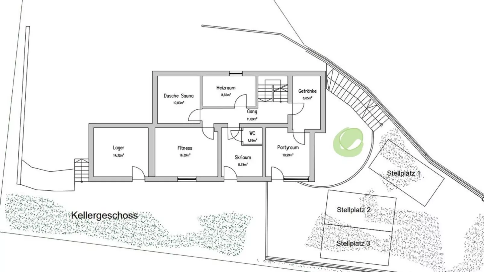 Fernblick-Plan d'étage