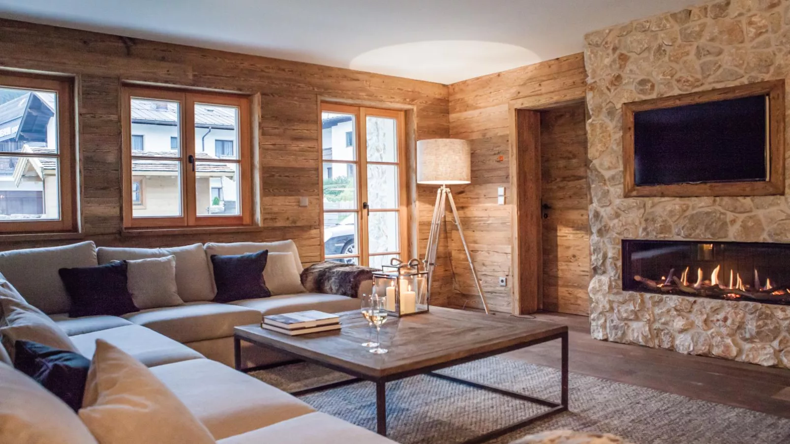 Chalet-Apartment Alpenrose am Lift-Wohnzimmer