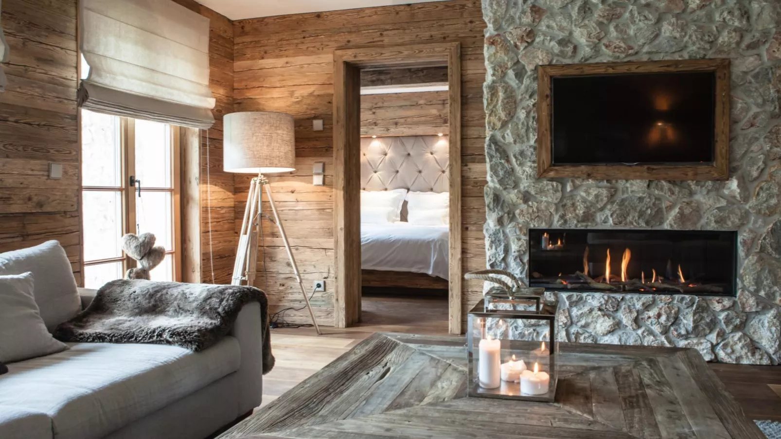 Chalet-Apartment Alpenrose am Lift-Wohnzimmer