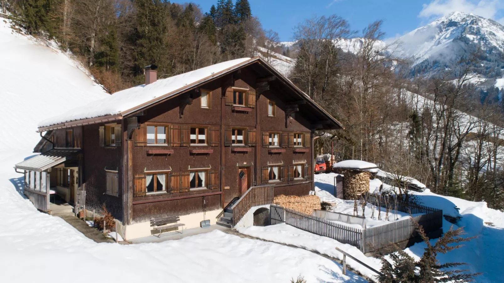 Ferienhaus Rinderer-Exterior winter