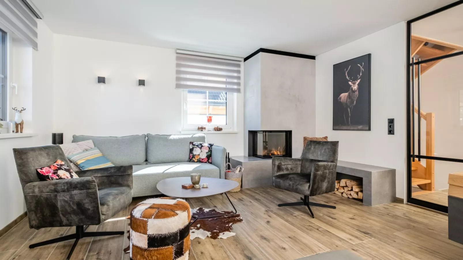 Chalet Hirschblick-Living room