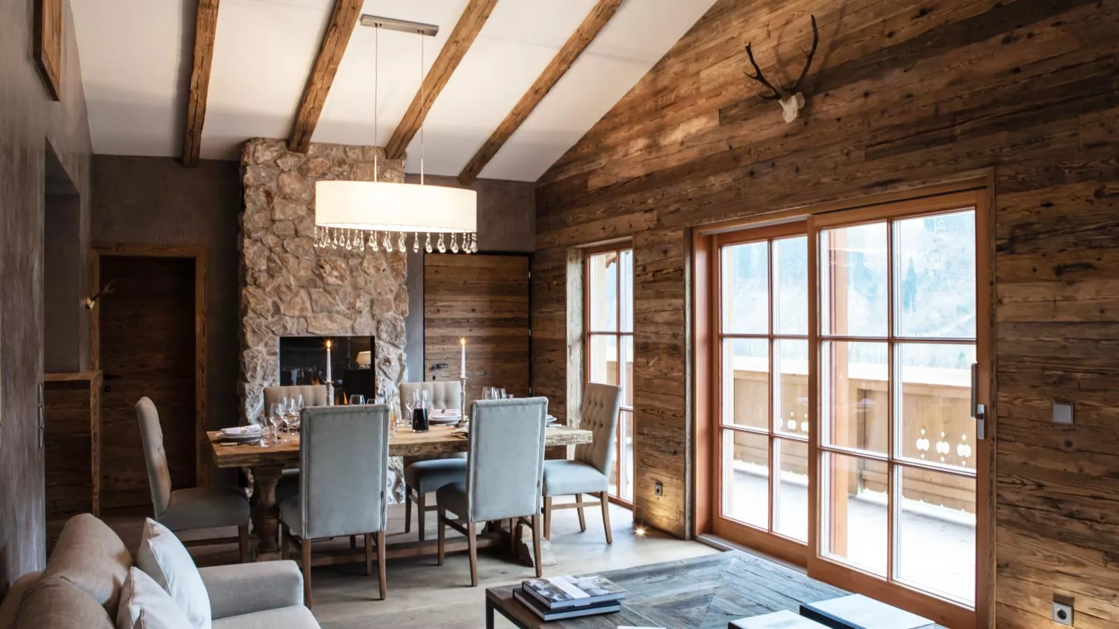 Kitz Boutique Chalet am Lift-Wohnzimmer