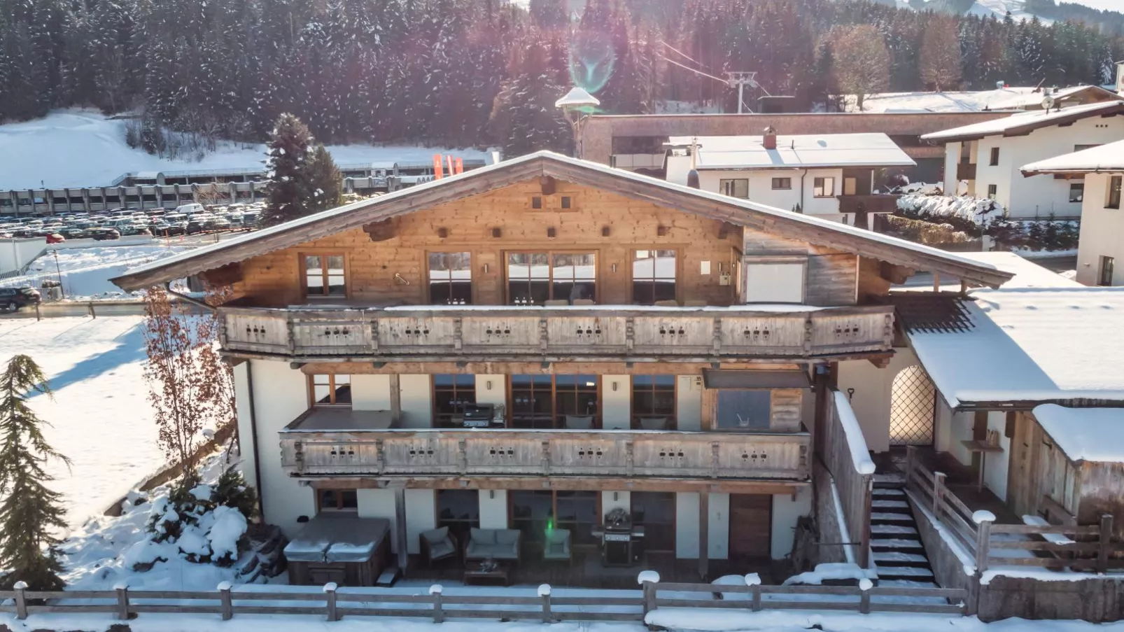 Kitz Boutique Chalet am Lift-Außenbereich Winter