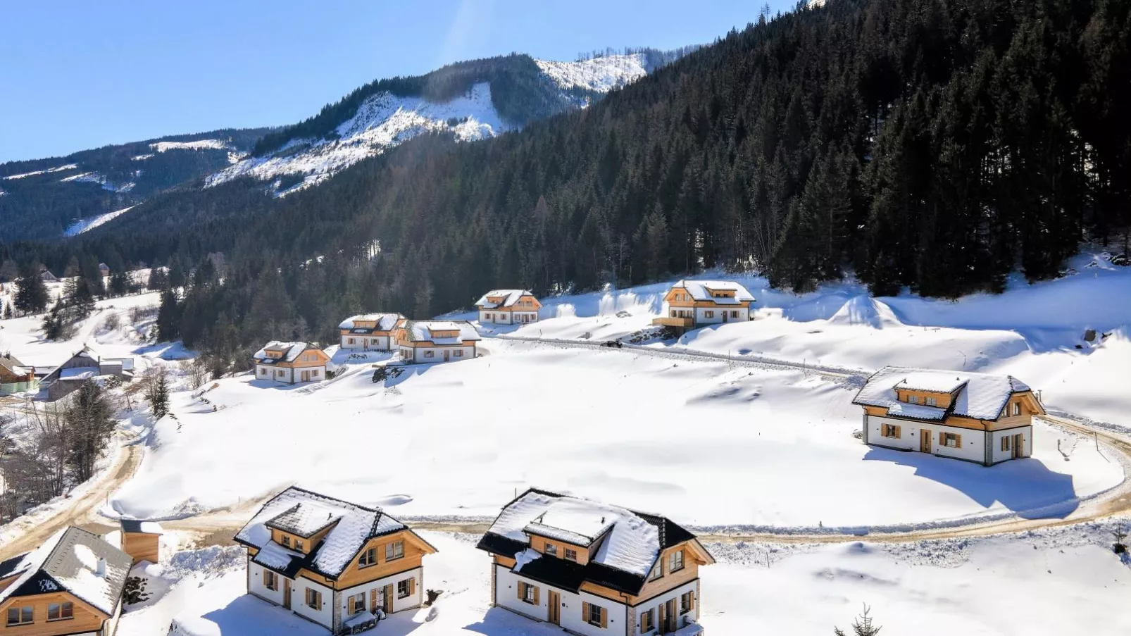 Traumhaus-Exterior winter