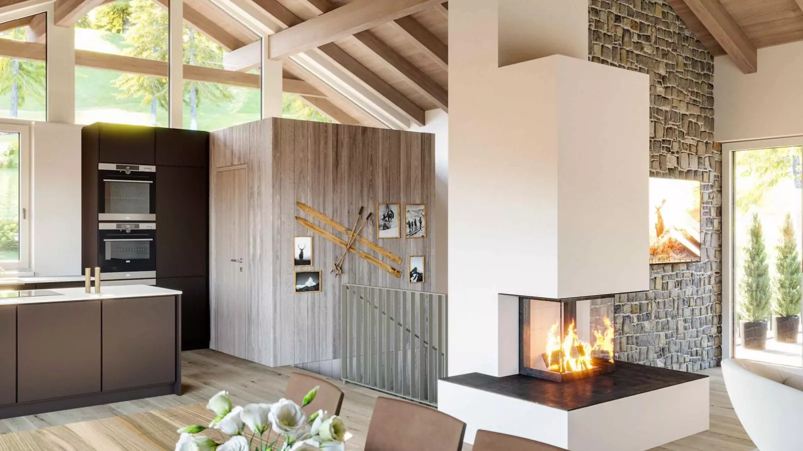 Romantik Mountain Chalet-Salon