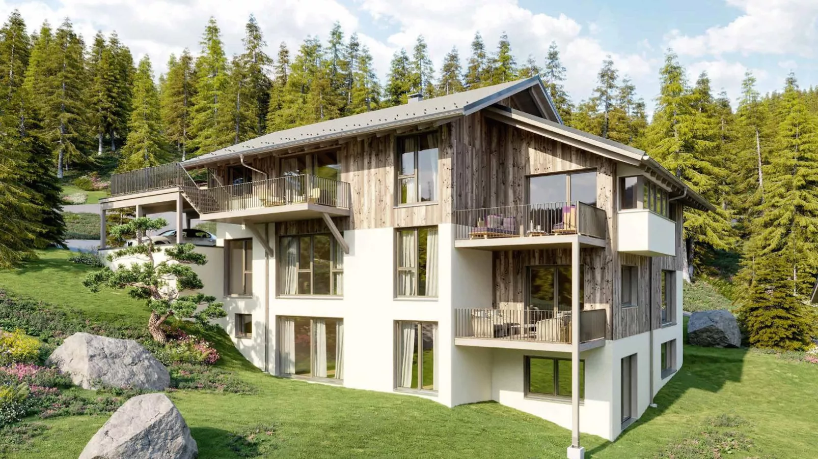 Romantik Mountain Chalet-Extérieur été